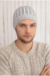 Мужская шапка Оушен Арт. 4526 (светло-серый + белый), Braxton