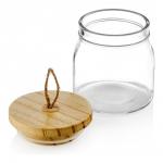 Банка Ambry для сыпучих продуктов с деревянной крышкой, 0,55 л