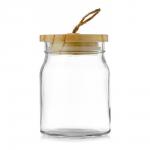 Банка Ambry для сыпучих продуктов с деревянной крышкой, 0,7 л