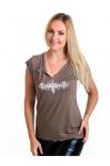 Летняя женская майка RV5 (кофе с молоком)