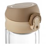 Бутылка для питья Hype из боросиликатного стекла 330 мл, кофейный