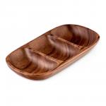 Блюдо овальное ORGANIC, 3 отделения, 31х16см