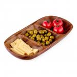 Блюдо овальное ORGANIC, 3 отделения, 31х16см