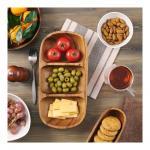 Блюдо овальное ORGANIC, 3 отделения, 31х16см