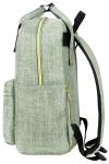 6015 Сумка-рюкзак из меланжевой ткани 37х15х25 см