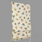 Римская штора макси "Lanus Saten Coor", синие цветы (azul) 15                             (df-200431-gr)