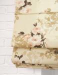 Римская штора макси "G-12749", кремовый цветок (V 11)                             (df-200405-gr)
