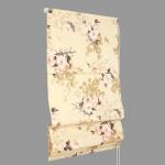 Римская штора макси "G-12749", кремовый цветок (V 11)                             (df-200405-gr)