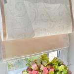 Римская штора макси "Fantezi однотонный жаккард", молочный                             (234-017-gr)