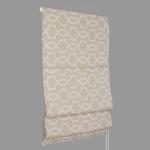 Римская штора макси "Fiona", бежевый, голубой (beige) 81                             (df-200409-gr)