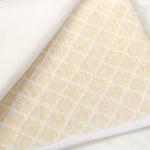 Одеяло-покрывало трикотажное "Ромбы бежевые", 180*200 см                             (arp-102548)