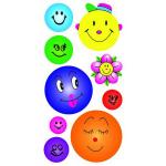 Наклейки СМАЙЛИ-КОЛЛЕКЦИЯ №1, 6,5 x 12,5 см, с "золотой" окан-ой, ассорти, 6 диз., п/п с е/подвесо