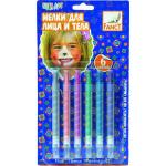 Мелки для лица и тела, 6 стандартных цветов, 68гр