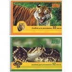 Альбом для рисования ACTION! ANIMAL PLANET, 32 л.,  на гребне,  уф-лак, 2 дизайна