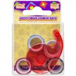 Лента клейкая декоративная ассорти в коробке с диспенсером, полимер, 10мм x 1м x 4 шт.