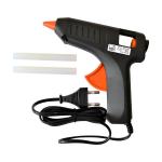 Клеевой пистолет, 10Вт, в наборе 2 клеевых стержня, блистер с е/подвесом