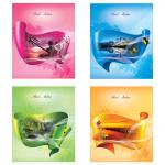 Тетрадь ACTION! КРАСКИ ПРИРОДЫ, мелованный картон, кл., уф-лак, ф. А5, 96 л.,4 диз.