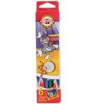 Набор карандашей цветных ТОМ И ДЖЕРРИ, 6 цв., в картонной упаковке с европодвесом