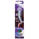 Набор карандашей цветных КОСМОС, 6 цв., в картонной упаковке с европодвесом