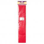 Бумага цветная, крепированная, рулон 250 х 50 см, красная