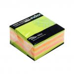 Бумага для заметок с липким слоем МИНИ-КУБ, разм. 51х51 мм, зеленая неоновая РАДУГА, 250 л