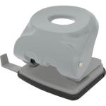 Дырокол, на 25 листов, пластиковый корпус, серый