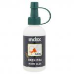 Клей ПВА INDEX, канцелярский, 60мл, дозатор с колпачком