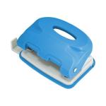 Дырокол COLOURPLAY, на 10 листов, пластиковый корпус, неоновый голубой