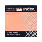 Бумага для заметок, с липким слоем, разм. 76х76 мм, неоновая розовая, 100 л.|1