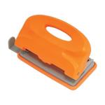 Дырокол COLOURPLAY, на 10 листов, пластиковый корпус, неоновый оранжевый