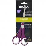 Ножницы с резиновыми вставками-кольцами на ручках, 17,5 см, ассорти 3 цветовых сочетания