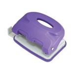 Дырокол COLOURPLAY, на 10 листов, пластиковый корпус, неоновый фиолетовый