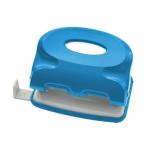 Дырокол COLOURPLAY, на 15 листов, пластиковый корпус, неоновый голубой