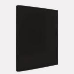 Папка с прижимным механизмом, ламинированная, черная