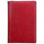 Ежедневник AVANTI, недатир, ф.А5, кожзам, лин.,перф.угла,ляссе,336с., красный