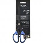 Ножницы BLACK CHARM, 180мм, тефлоновое покрытие, пластик. ручки с резин. вставками