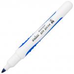 Маркер для доски с резиновым упором, синий, пулевидный наконечник