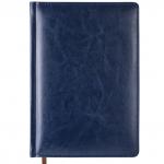 Ежедневник NATURE, кожзам, синий, лин., тонир, недатиров.,перф.угла,ляссе,336с.,ф.А5
