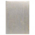 Ежедневник Jardin недатир., ф. A5, кожзам, лин, перф.угла, ляссе, 256с, серебряный