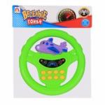 *Игрушка музыкальная ZY0582A-2 Руль зеленый свет/звук в/п