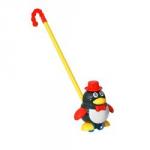 Каталка на палочке Пингвин чёрный D148-H28043-1