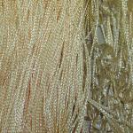 Штора Кисея Однотонная с бусами 290*290 св-желтая