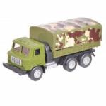 Мод. Маш. ГАЗ 66 военный со съемным тентом 256 19см 2216-10,  инерция  (1/6шт.) б/к