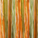 Штора Кисея Радуга 290*290 зелено-оранжевая