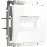 Механизм белый - Розетка двойная Ethernet RJ-45 (белая)