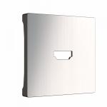 Механизм глянцевый никель - Накладка для розетки HDMI (глянцевый никель) (*необходимо добавить механизм)