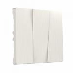 Механизм перламутровый рифленый - Набор клавиш для выключателя трехклавишного (перламутровый рифленый) (*необходимо добавить механизм)