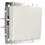Механизм перламутровый рифленый - Розетка с защитной крышкой (перламутровый рифленый)
