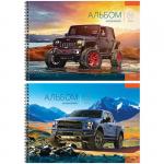 Альбом для рисования 32л., А4, на гребне Авто.Стильные внедорожники, А32спВЛ_9167
