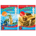 Картон цветной А4 205*290мм, ВЕСЕЛЫЙ С ВОЛШЕБНЫМ ГЛЯНЦЕМ,5л.,5цв.,лакиров.обл., С1440